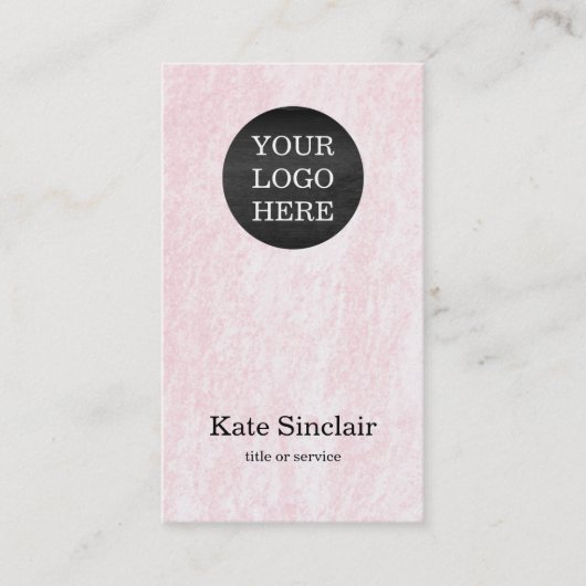 Elegant minimalistisch modern Logo Visitekaartje (Voorkant)