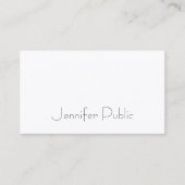 Elegant minimalistisch modern model visitekaartje (Voorkant)