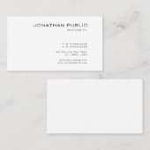 Elegant minimalistisch modern, modern ontwerp voor visitekaartje (Voorkant / Achterkant)
