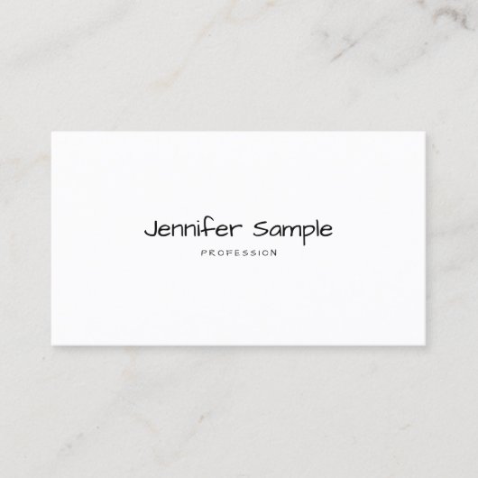 Elegant minimalistisch modern, modern Sjabloon han Visitekaartje (Voorkant)