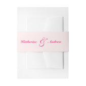 Elegant minimalistisch modern monogram huwelijk uitnodigingen wikkel (Voorkant Voorbeeld)