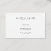 Elegant minimalistisch, modern, professioneel luxe visitekaartje (Achterkant)