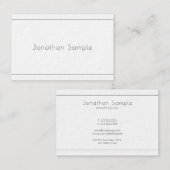 Elegant minimalistisch, modern, professioneel luxe visitekaartje (Voorkant / Achterkant)