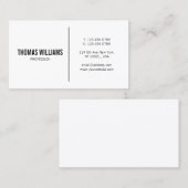 Elegant, minimalistisch, modern, professioneel mod visitekaartje (Voorkant / Achterkant)