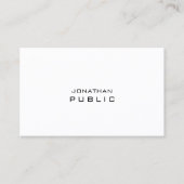 Elegant, minimalistisch, modern, professioneel mod visitekaartje (Voorkant)