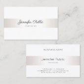 Elegant minimalistisch modern professioneel model visitekaartje (Voorkant / Achterkant)