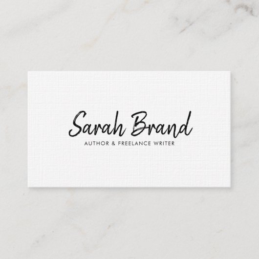 Elegant minimalistisch modern professioneel visitekaartje (Voorkant)