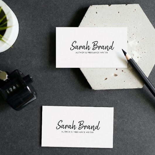 Elegant minimalistisch modern professioneel visitekaartje