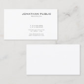 Elegant minimalistisch, modern Sjabloon Profession Visitekaartje (Voorkant / Achterkant)