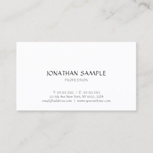 Elegant minimalistisch, modern Sjabloon Profession Visitekaartje