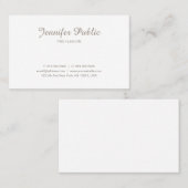 Elegant minimalistisch, modern, stijlvol design pr visitekaartje (Voorkant / Achterkant)