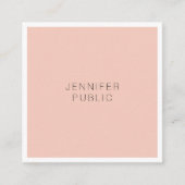 Elegant minimalistisch, modern, stijlvol en geavan vierkante visitekaartje (Voorkant)