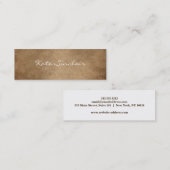 Elegant minimalistisch modern, stijlvol mini-busin mini visitekaartje (Voorkant / Achterkant)