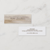 Elegant minimalistisch modern, stijlvol mini mini visitekaartje (Voorkant / Achterkant)