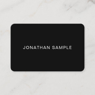 Elegant minimalistisch Modern Trendy B&W Sjabloon Visitekaartje