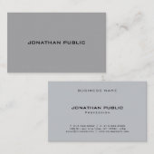 Elegant Minimalistisch Modern Trendy Sjabloon Cool Visitekaartje (Voorkant / Achterkant)