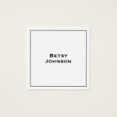 Elegant minimalistisch modern wit Visitekaartje (Voorkant)
