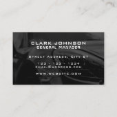 Elegant minimalistisch moderne auto-industrie visitekaartje (Achterkant)