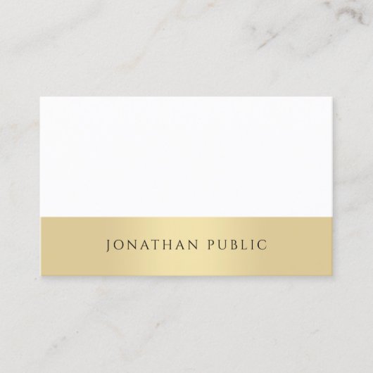 Elegant minimalistisch moderne professionele Sjabl Visitekaartje (Voorkant)