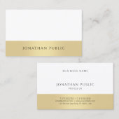 Elegant minimalistisch moderne professionele Sjabl Visitekaartje (Voorkant / Achterkant)