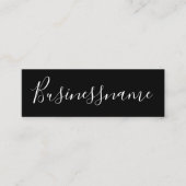 Elegant minimalistisch moderne trendy zwart-wit klantenkaartje (Voorkant)