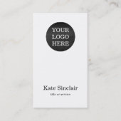 Elegant minimalistisch Moderne Uw Logo Visitekaartje (Voorkant)