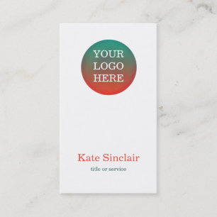 Elegant minimalistisch Moderne Uw Logo Visitekaartje