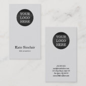 Elegant minimalistisch Moderne Uw Logo Visitekaartje (Voorkant / Achterkant)