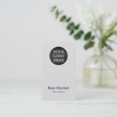 Elegant minimalistisch Moderne Uw Logo Visitekaartje (Staand voorkant)