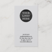 Elegant minimalistisch Moderne Uw Logo Visitekaartje (Achterkant)