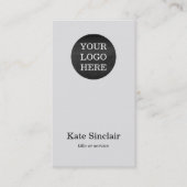 Elegant minimalistisch Moderne Uw Logo Visitekaartje (Voorkant)