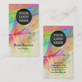 Elegant minimalistisch Moderne Uw Waterverf van de Visitekaartje (Voorkant / Achterkant)