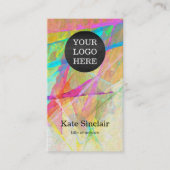 Elegant minimalistisch Moderne Uw Waterverf van de Visitekaartje (Voorkant)