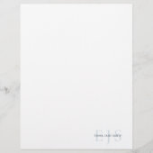 Elegant minimalistisch monogram briefpapier (Voorkant)