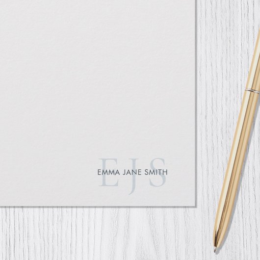 Elegant minimalistisch monogram briefpapier