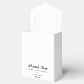 Elegant minimalistisch monogram dank u bruiloft bedankdoosjes (Geopend)