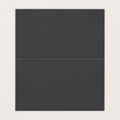 Elegant minimalistisch monogram gevouwen Visitekaa Visitekaartje (Binnenkant ongevouwen)