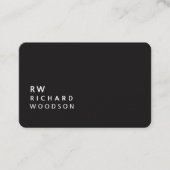 ELEGANT-minimalistisch monogram Klassieke professi Visitekaartje (Voorkant)