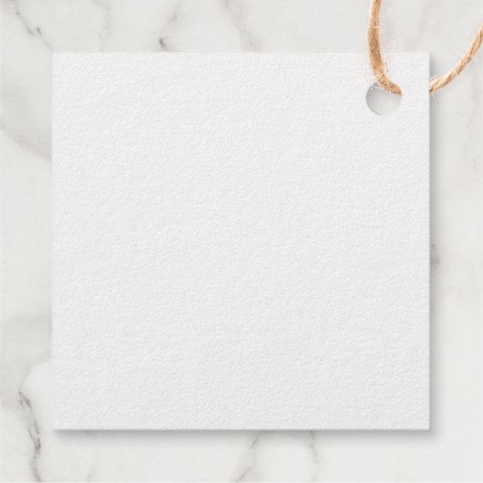 Elegant minimalistisch monogram Terugkeeradres zeg Bedankjes Labels (Achterkant)