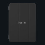 Elegant minimalistisch monogram zwarte aangepaste  iPad mini cover<br><div class="desc">Elegante minimalistische zwarte aangepaste naam monogram iPad mini-Hoesje</div>
