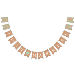 Elegant minimalistisch net getrouwd Passen getrouw Vlaggetjes