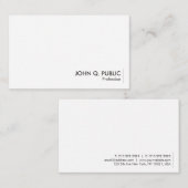 Elegant minimalistisch ontwerp Aangepaste Sjabloon Visitekaartje (Voorkant / Achterkant)