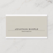 Elegant minimalistisch ontwerp helder Moderne graf Visitekaartje (Voorkant)