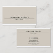 Elegant minimalistisch ontwerp helder Moderne graf Visitekaartje (Voorkant / Achterkant)