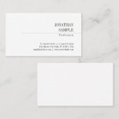 Elegant Minimalistisch ontwerp Klassieke look Tren Visitekaartje (Voorkant / Achterkant)