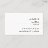 Elegant Minimalistisch ontwerp Klassieke look Tren Visitekaartje (Voorkant)
