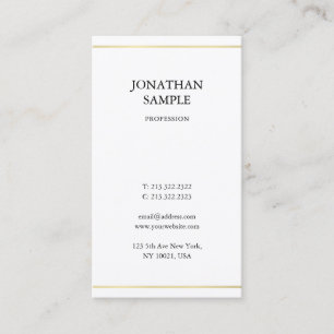 Elegant minimalistisch ontwerp Modern Gold look Tr Visitekaartje