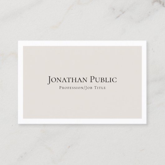 Elegant minimalistisch ontwerp modern visitekaartje (Voorkant)