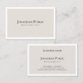 Elegant minimalistisch ontwerp modern visitekaartje (Voorkant / Achterkant)