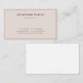 Elegant minimalistisch ontwerp Moderne, schone led Visitekaartje (Voorkant / Achterkant)